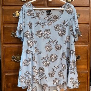Torrid Sheer Floral Blouse Top | Size 3